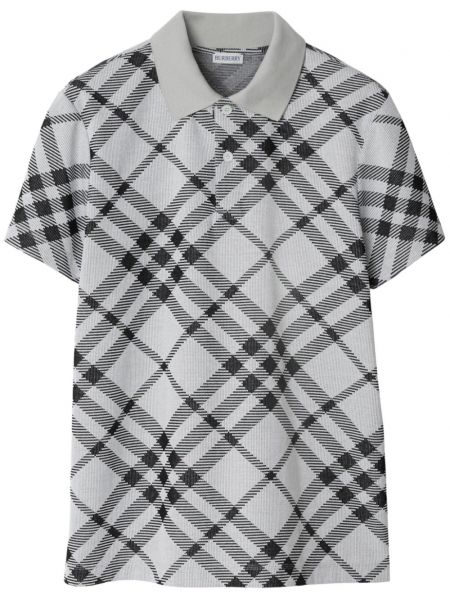 Tricou polo în carouri Burberry