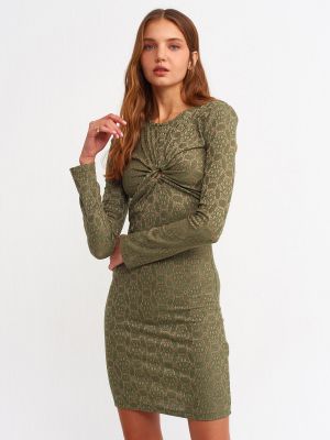 Платье мини Dilvin зеленое