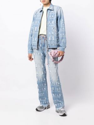 Distressed straight jeans Aries