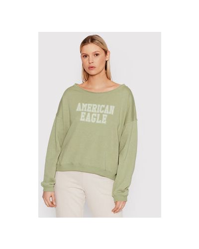 Світшот оверсайз American Eagle зелений