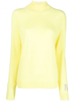 Кашмирен пуловер Nina Ricci жълто