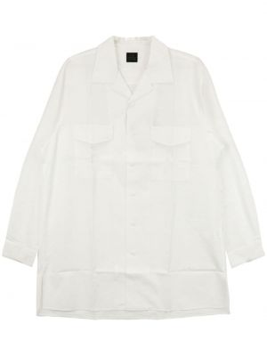 Chemise en coton avec poches Yohji Yamamoto blanc