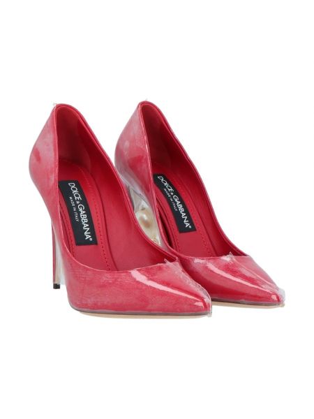 Calzado con perlas Dolce & Gabbana rojo