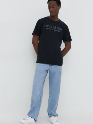 Pamučna majica Hollister Co. crna