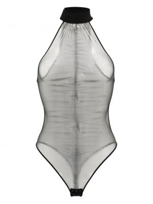 Mesh transparentes body Maison Close schwarz