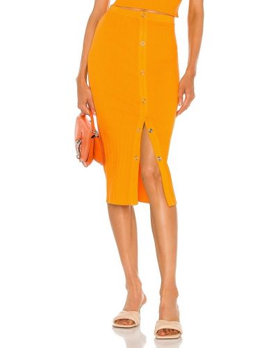 Midi sukně Enza Costa, oranžová