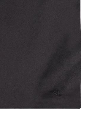 Borse pochette di seta Saint Laurent nero
