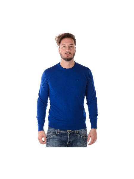 Niebieski pulower Emporio Armani