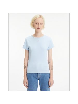 Camiseta manga corta de cuello redondo Tommy Jeans azul
