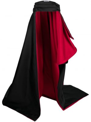 Drapovaný asymetrická saténová sukňa Moschino