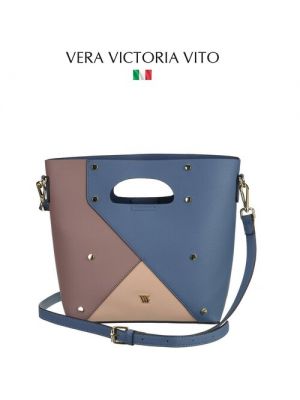 Комплект сумок кросс-боди Vera Victoria Vito, экокожа, внутренний карман, регулируемый ремень синий