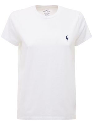 Džerzej bavlnené tričko Polo Ralph Lauren biela