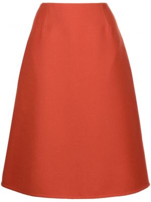 Vlněné sukně Céline Pre-owned oranžové