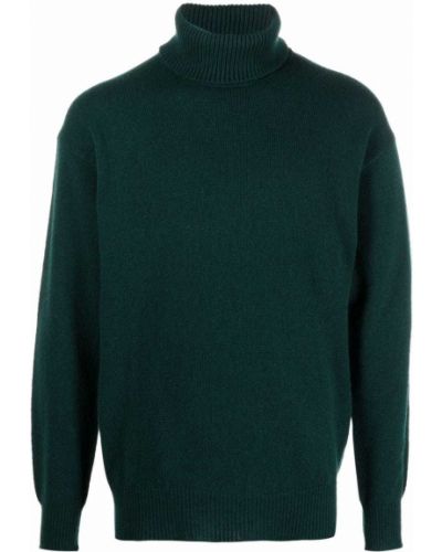 Jersey de cuello vuelto de tela jersey Jil Sander verde