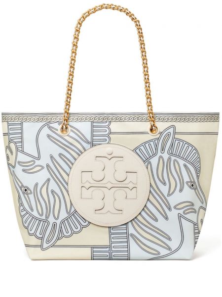 Zebra desenli baskılı zincir çanta Tory Burch