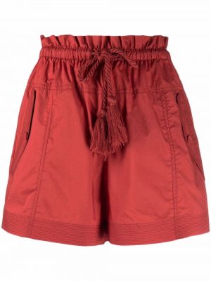 Pantalones cortos con cordones Ulla Johnson rojo