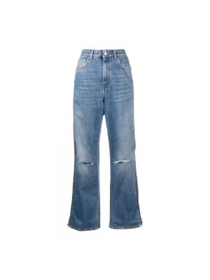 Straight jeans mit reißverschluss Stella Mccartney blau
