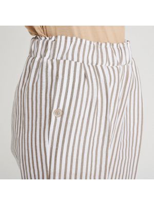 Pantalones de cuero Le Tricot Perugia blanco