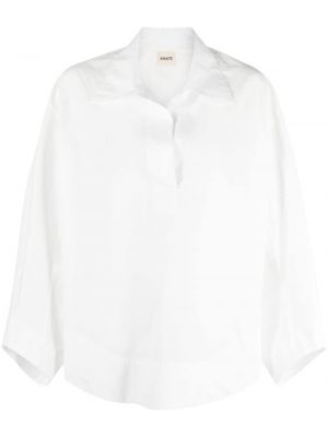 Βαμβακερή μπλούζα Khaite λευκό