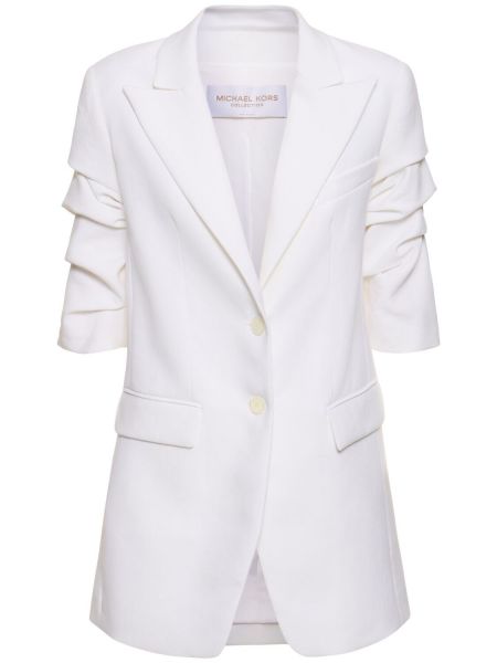 Blazer di lino Michael Kors Collection bianco