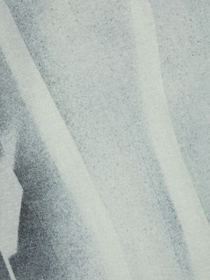 Vlněný šál s potiskem Emporio Armani šedý