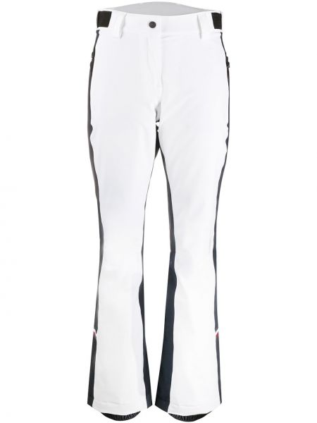 Pruhované rovné kalhoty Tommy Hilfiger bílé