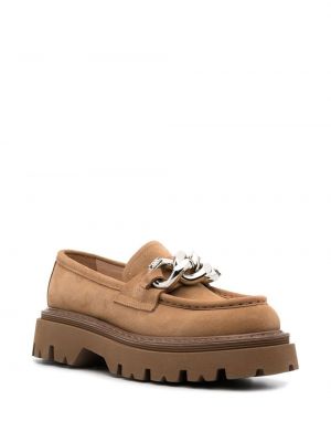 Loafer-kingad Casadei pruun