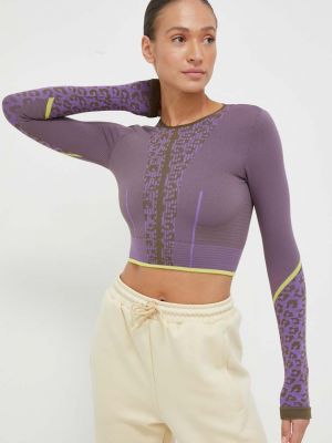 Tricou cu mânecă lungă cu mâneci lungi Adidas By Stella Mccartney violet