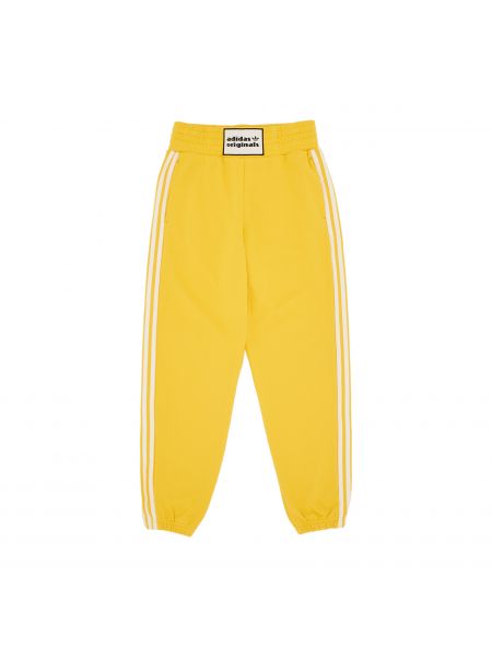 Спортивные штаны с высокой талией Adidas желтые