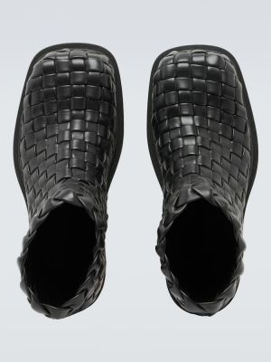 Iš natūralios odos guminiai batai Bottega Veneta juoda