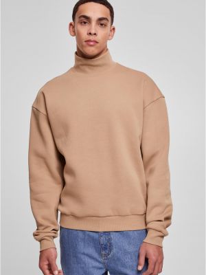 Sweter Urban Classics Plus Size brązowy