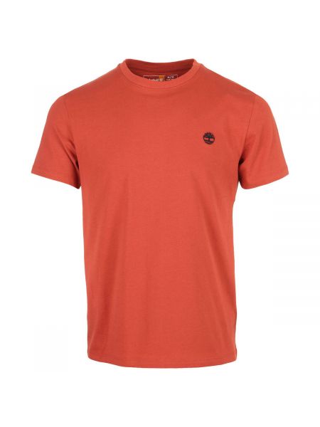 Tričko s krátkými rukávy Timberland oranžové