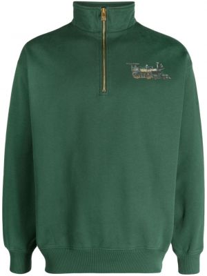 Sweatshirt mit stickerei aus baumwoll Bally grün