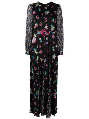 Sukienka długa Dvf Diane Von Furstenberg czarna