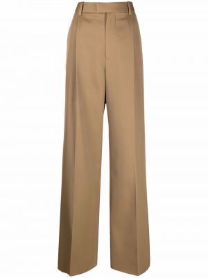 Pantalones de cintura alta bootcut Bottega Veneta marrón