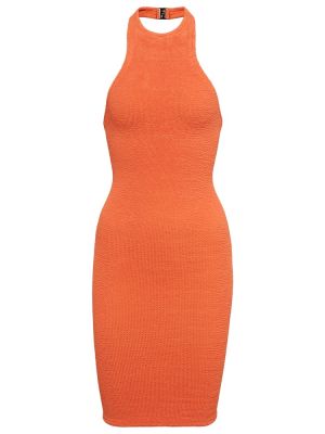 Midi šaty Hunza G oranžové