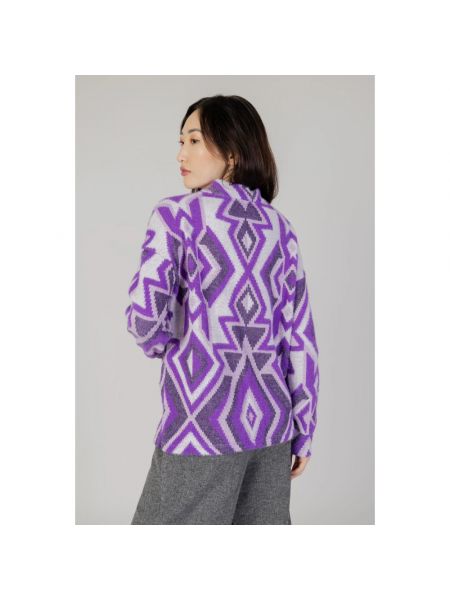 Jersey de tela jersey con estampado geométrico skate & urbano Street One violeta