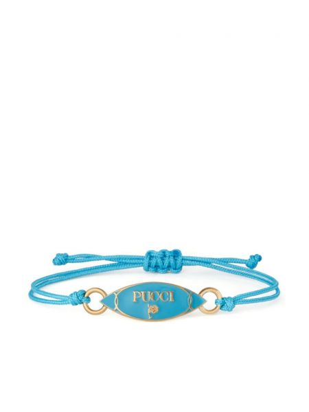 Bracelet manchette Pucci bleu