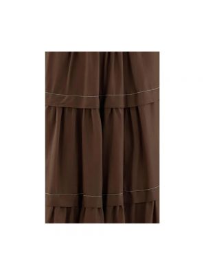 Falda midi Peserico marrón