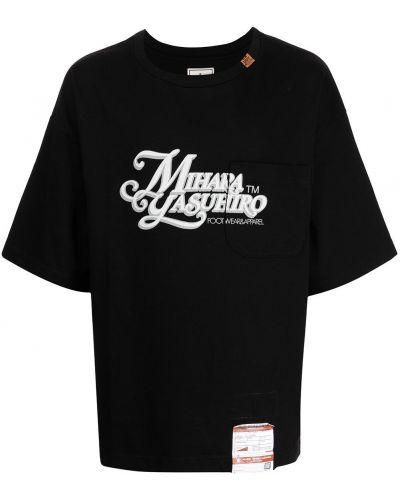 Camiseta con estampado Maison Mihara Yasuhiro negro