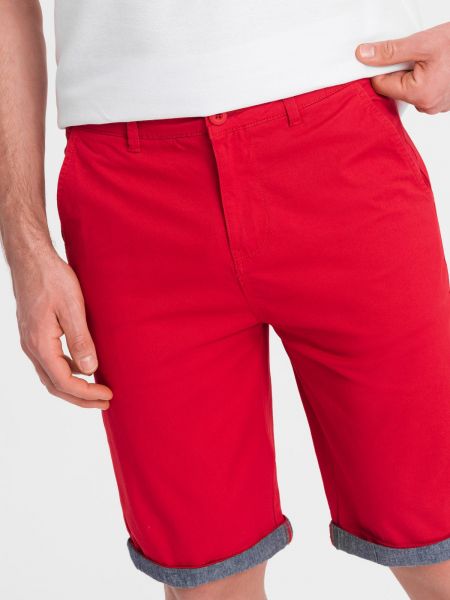 Pantaloni chino Ombre roșu