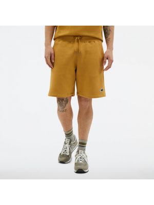 Shorts aus baumwoll New Balance gelb