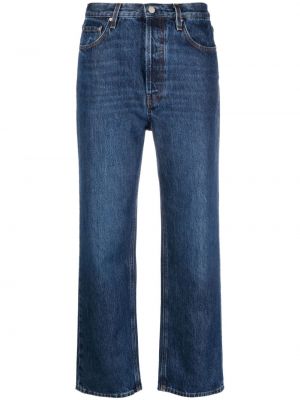 Straight fit džíny s vysokým pasem Totême modré