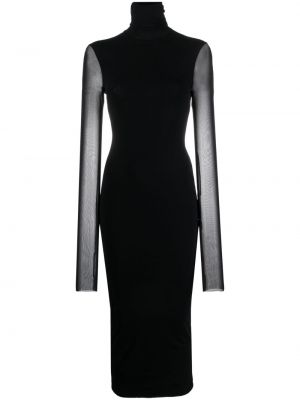 Прозрачна вечерна рокля Philosophy Di Lorenzo Serafini черно