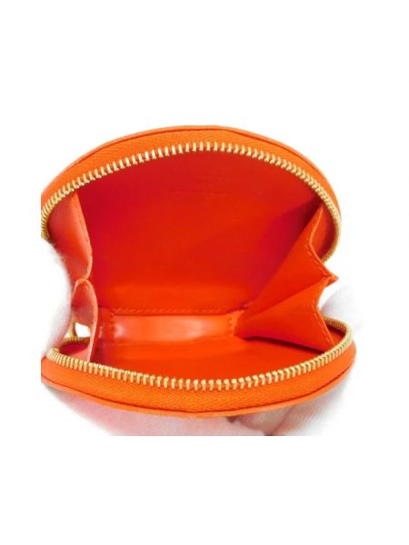 Bolso clutch de cuero Louis Vuitton Vintage naranja