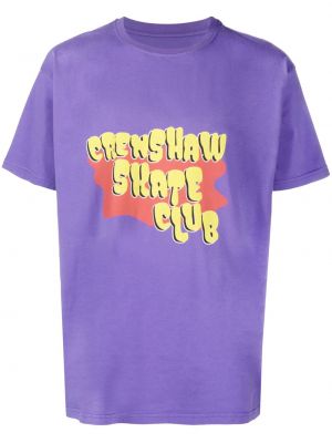 Póló nyomtatás Crenshaw Skate Club lila