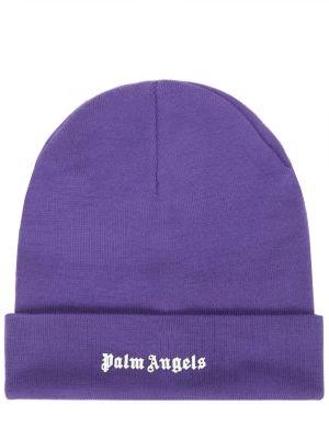 Шапка Palm Angels фиолетовая