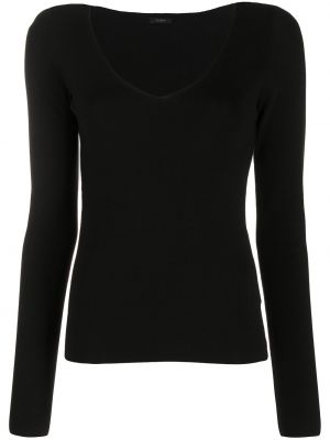 Top de cuello redondo Joseph negro