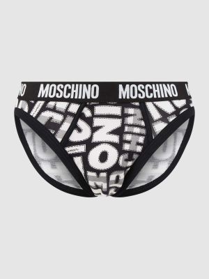 Slipy Moschino Swim + Underwear czarne