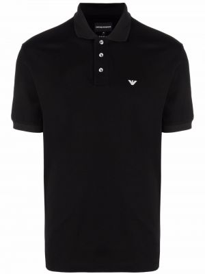Polo majica Emporio Armani crna